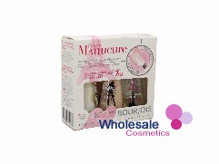 3 x Bourjois Trio So Laque & Manicure Nail Polish Set 10ml